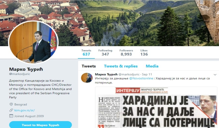 Iz budžeta za tvitove Marka Đurića skoro milion dinara Iz budžeta za tvitove Marka Đurića skoro milion dinara