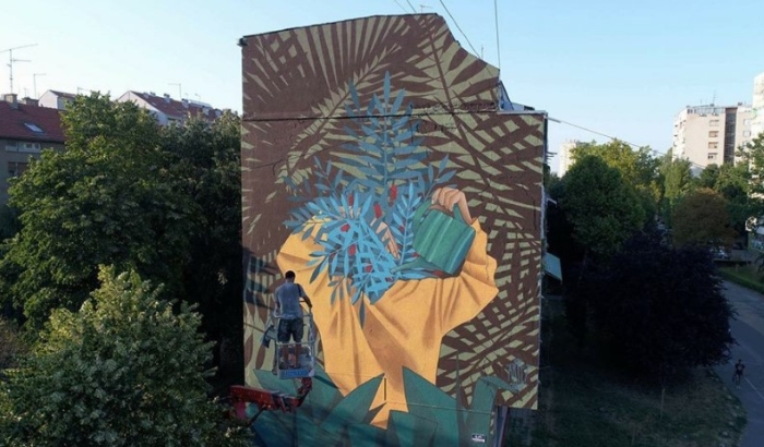 FOTO: Novi Sad dobio mural koji ne može da se isprlja FOTO: Novi Sad dobio mural koji ne može da se isprlja
