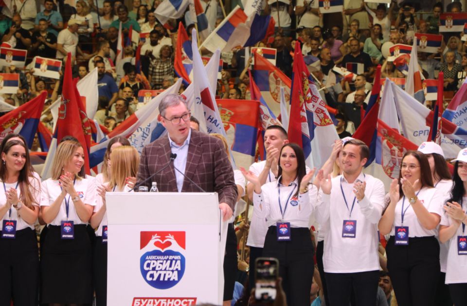 Vučić u Novom Sadu: Naša lista za lokalne izbore je Real Madrid u odnosu na druge