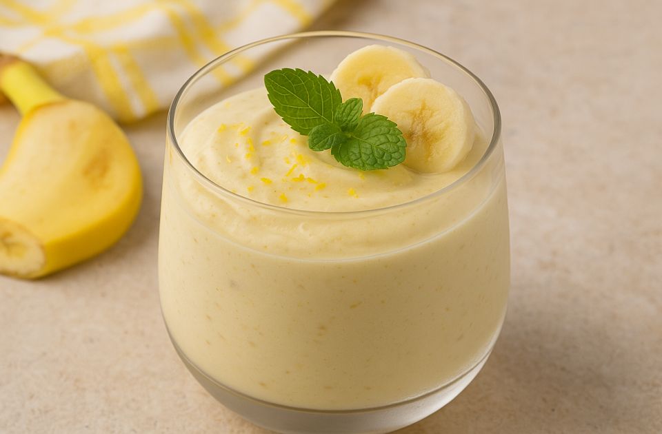 Lagano osveženje koje se brzo sprema: Krem od banana sa jogurtom i limunom