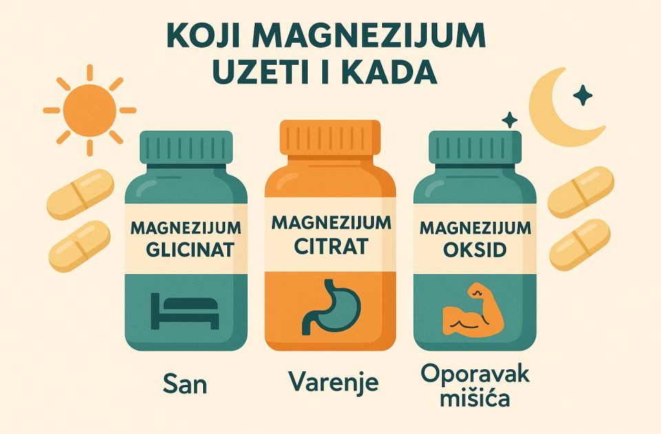 Nije svejedno koji magnezijum pijete: Možda uzimate pogrešan a da ni ne znate