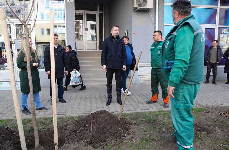 Danilu Kišu u čast posađeno stablo kestena u Ćirpanovoj ulici