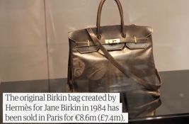 VIDEO: Originalna Birkin torba predstavljena u Japanu nakon kupovine za 10 miliona dolara