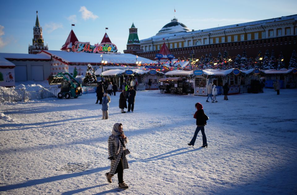 Najhladnija noć ove zime u Moskvi: Temperatura pala na minus 21 stepen