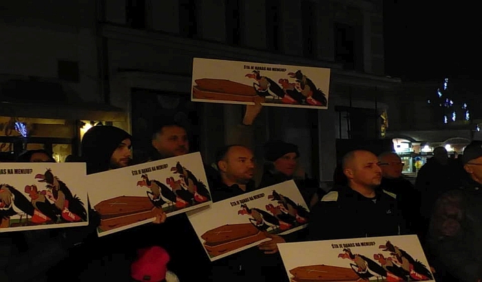 Na protestu Saveza za Srbiju glavna tema stanje u medijima