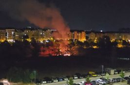 VIDEO: Devastiranje parka na Novom naselju - vrhunac požar