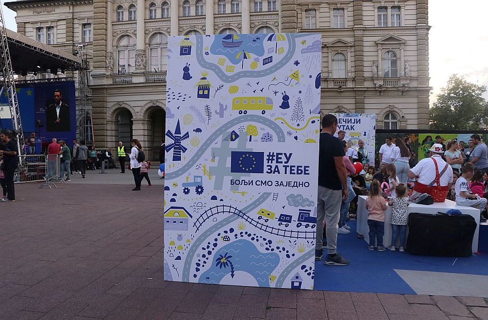 "Festival Evrope" na Trgu slobode u organizaciji Evropskog pokreta u Srbiji