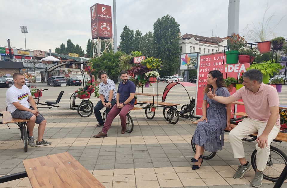 FOTO: Uskoro autentična parkirališta za bicikle širom Novog Sada