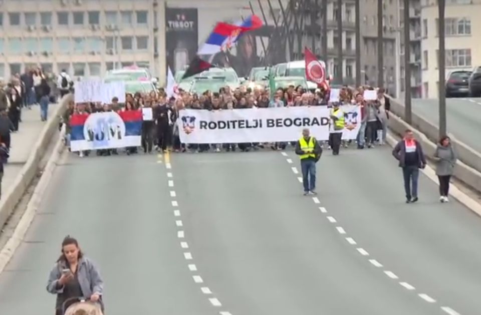 Skup podrške prosvetnim radnicima u Beogradu