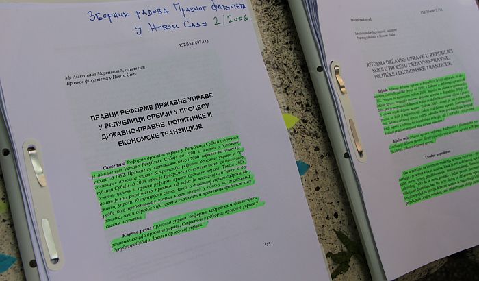 Nakon žalbe Balše Božovića i pisanja medija Martinovićevi radovi "nestali" iz naučnog časopisa Pravnog fakulteta u Novom Sadu