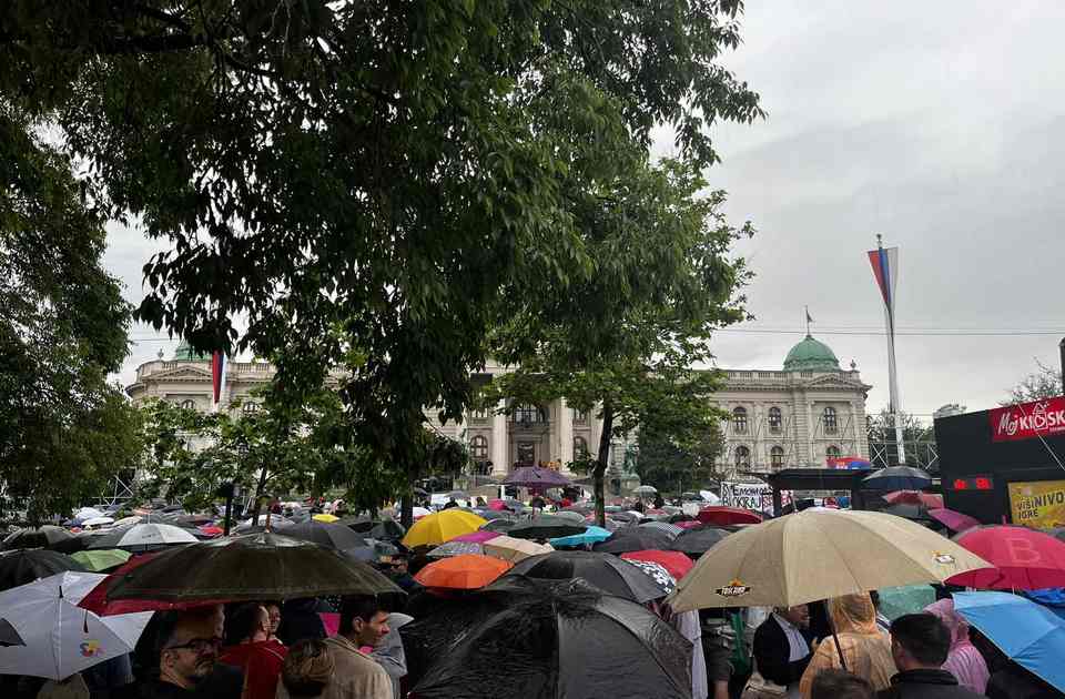 VIDEO: Pogledajte kako izgleda protest u Beogradu snimljen iz drona