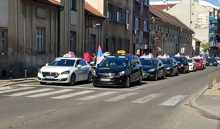 Bez protesta taksista tokom vikenda