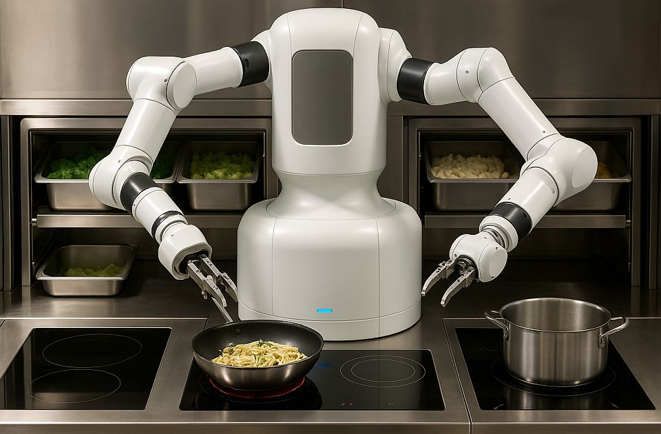 VIDEO: Menza kompanije Meta u Minhenu dobila robota-kuvara - priprema obroka za zaposlene