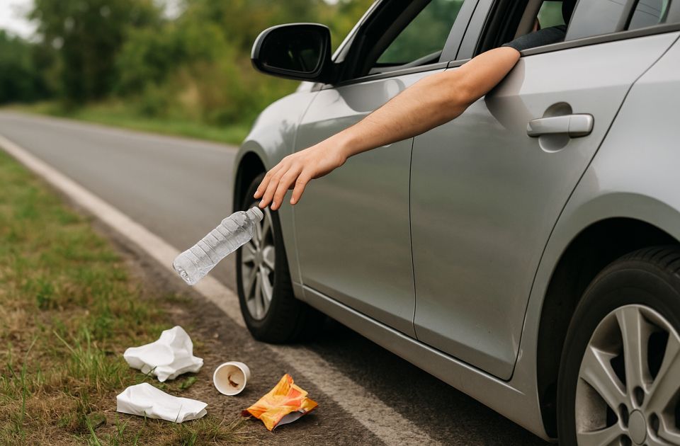 Oni koji bacaju smeće iz kola u Italiji sada mogu dobiti 18.000 evra kazne, ostati bez vozila i vozačke