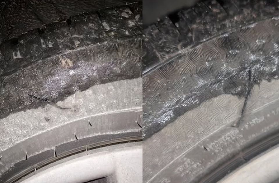 FOTO: Novosadskim posmatračima izbora u Mionici isečene gume na vozilima