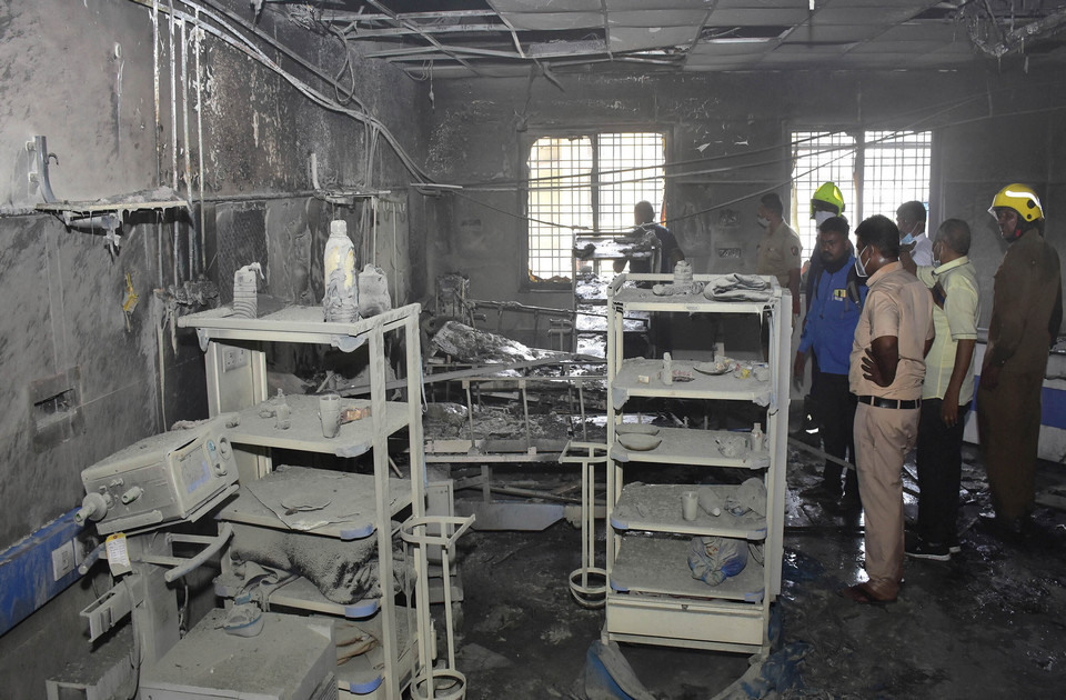 Požar u bolnici u Indiji, poginulo 11 kovid pacijenata