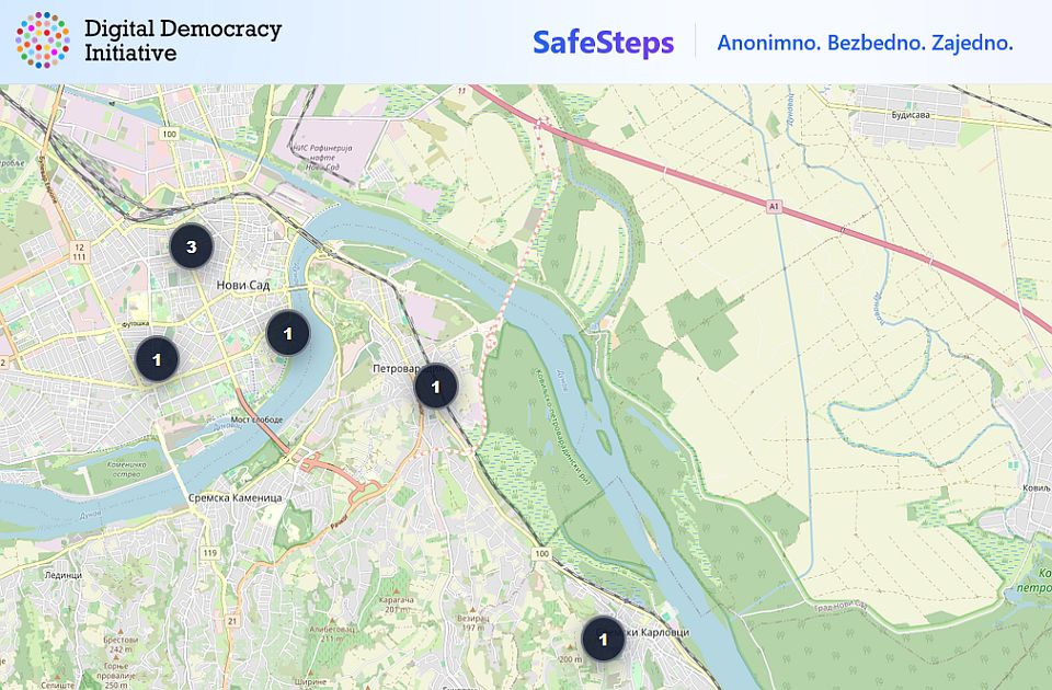 Pokrenuta platforma Safe Steps za prijavu nebezbednih mesta u Novom Sadu
