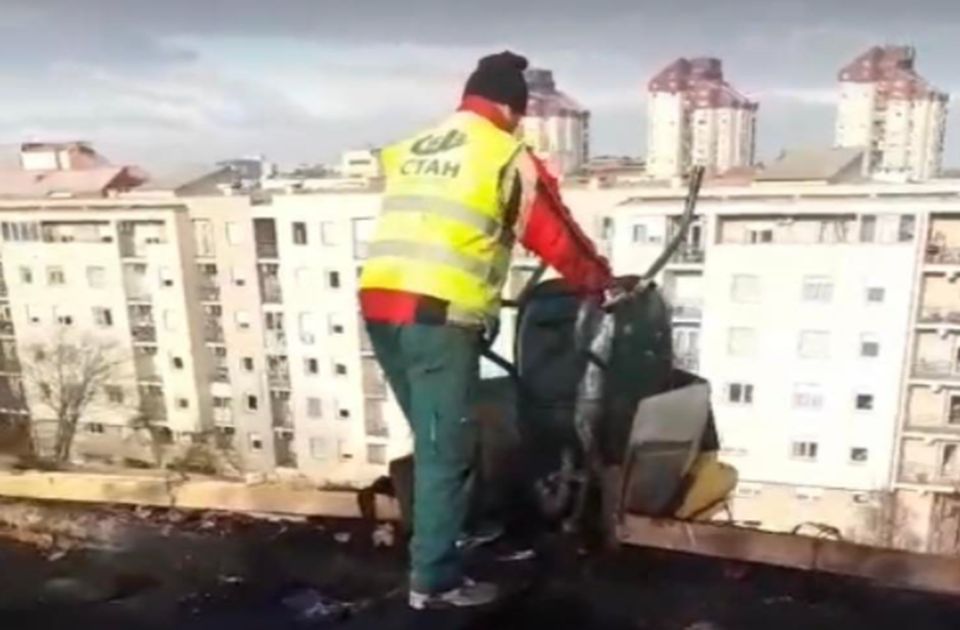 VIDEO: Radnici čiste krov zgrade na Limanu koji je izgoreo u požaru