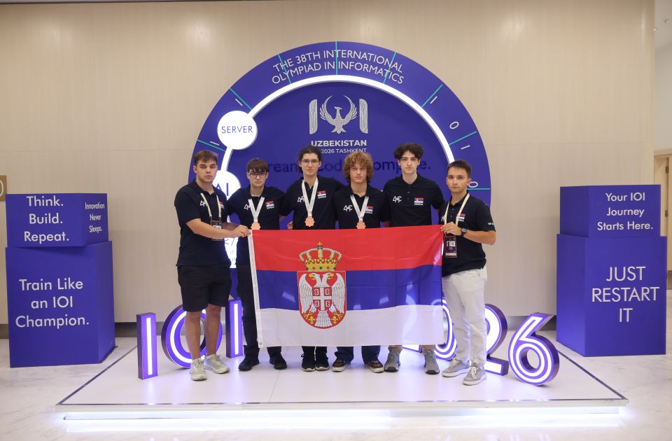 Srednjoškolci iz Srbije osvojili tri bronzane medalje na Međunarodnoj olimpijadi iz informatike