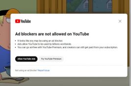 Youtube nezakonito sprečava blokiranje reklama?