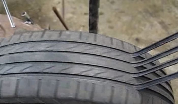 VIDEO: Kako prevaranti od starih guma prave nove