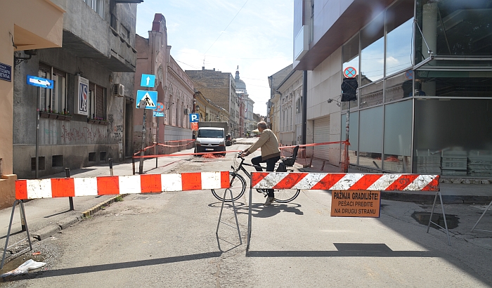 FOTO: Počeli radovi u Miletićevoj ulici