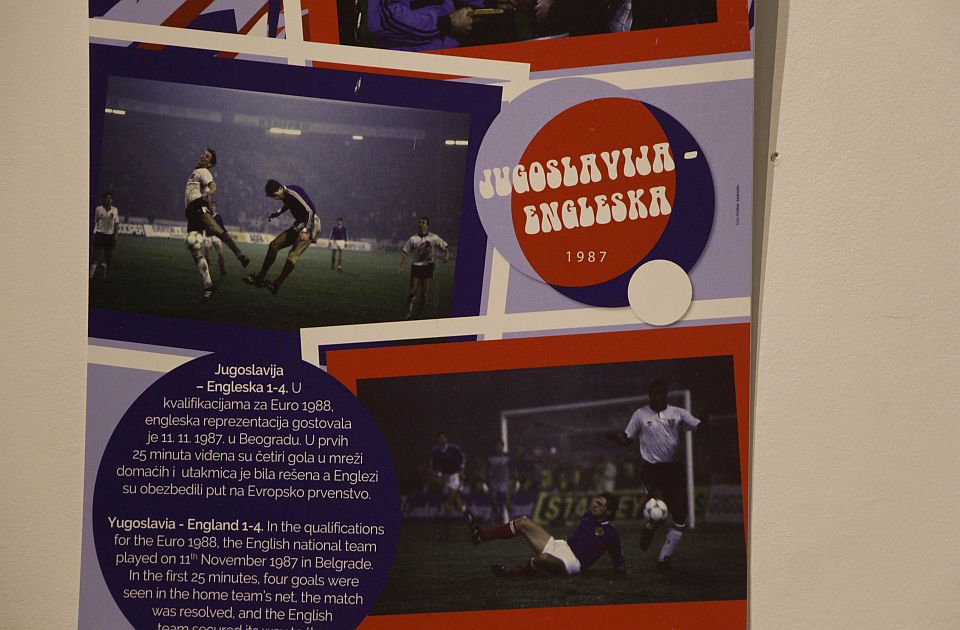 FOTO: Izložba "Osamdesete" u Svilari, deo postavke fotografije sa utakmica UK i Jugoslavije