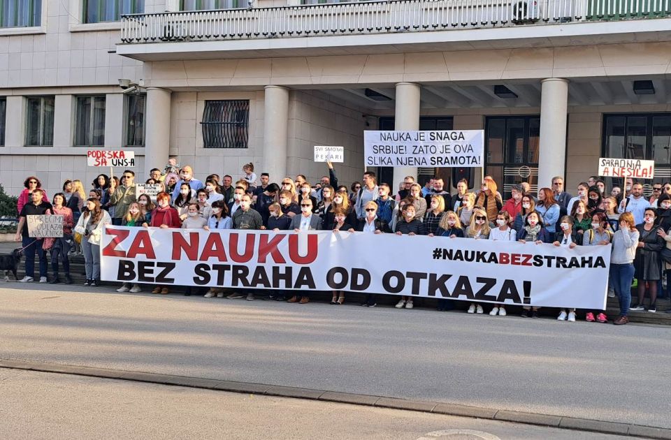 Sa protesta "Nauka bez straha" ponovo zatraženo da nadležni reaguju na probleme u FINS-u