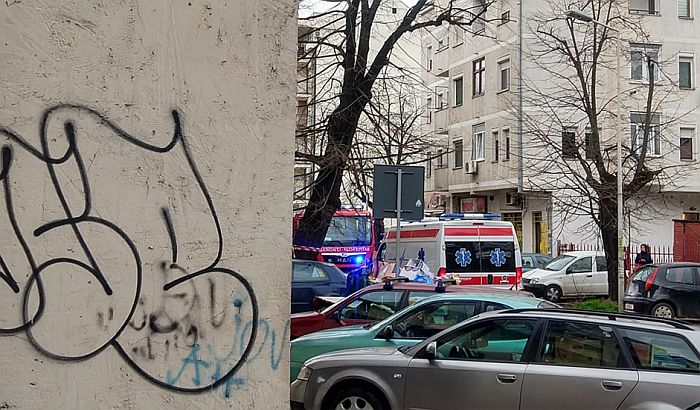 FOTO: Požar u podrumu na Podbari