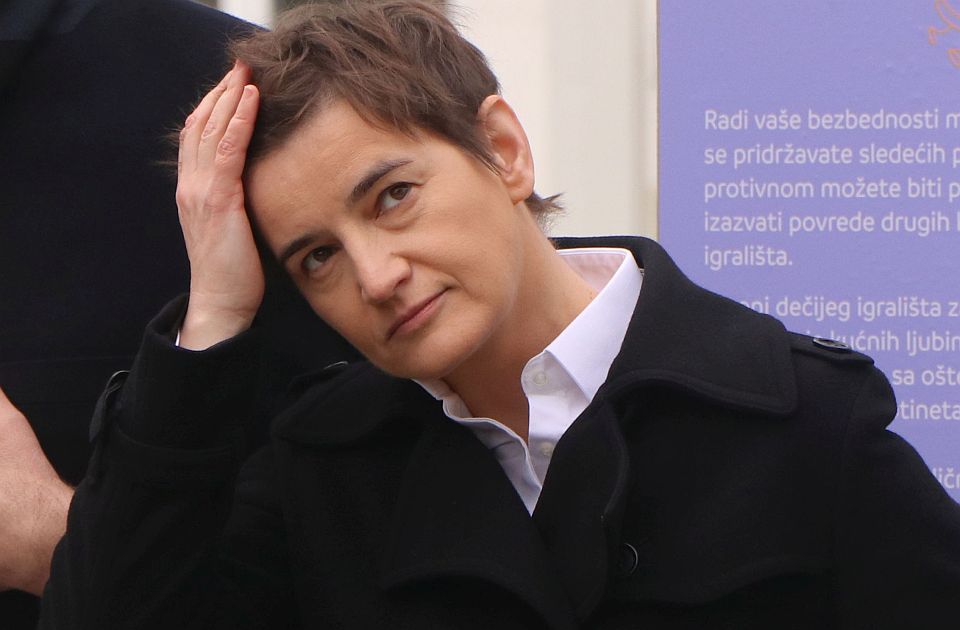 Dveri podnele krivičnu prijavu protiv Brnabić zbog pozivanja ljudi na Evroprajd