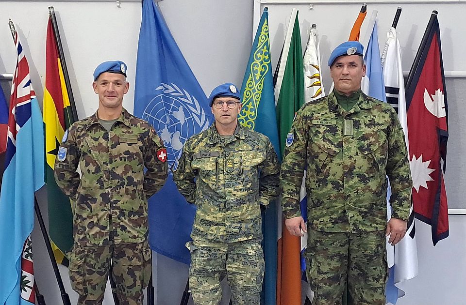 Oficir Vojske Srbije šef vojnih posmatrača na Bliskom istoku 