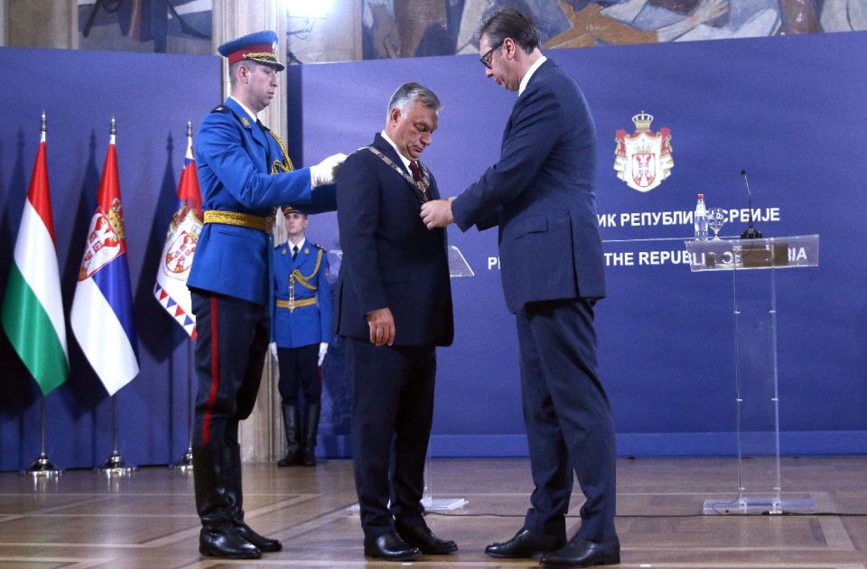 Vučić uručio orden Orbanu: "Mađarska može da se osloni na Srbiju"