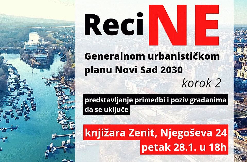 Reci Ne Generalnom urbanističkom planu danas u Zenitu