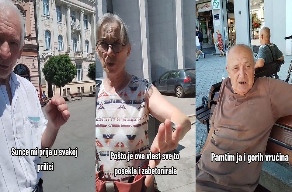 VIDEO Novosađani o tome kako podnose vrućine: "Pakleno je u gradu na ovom betonu"