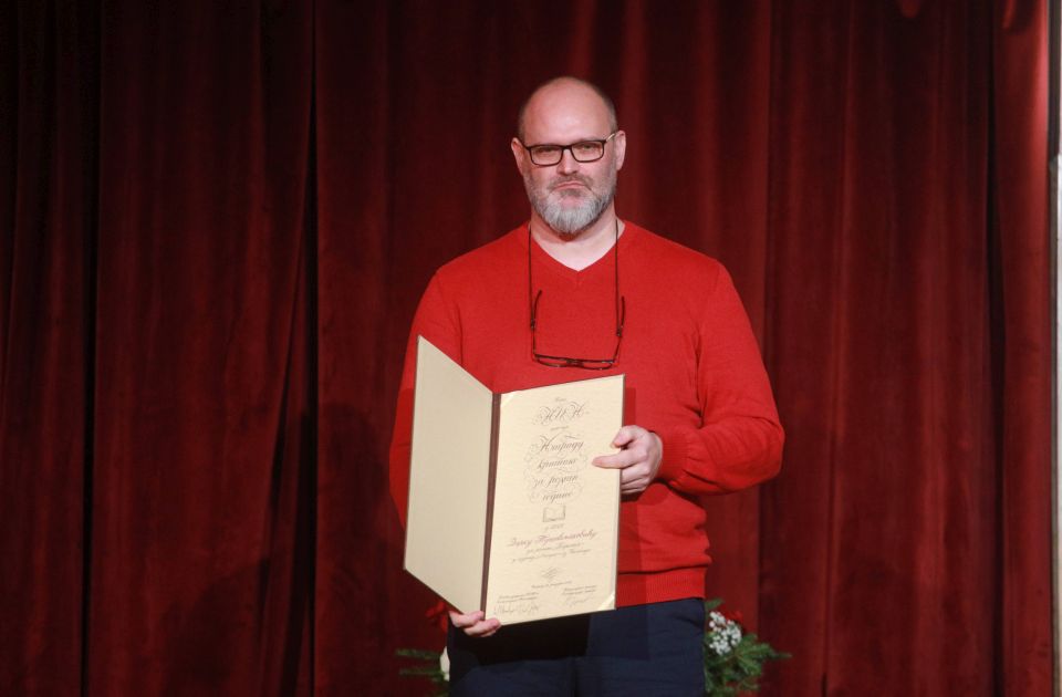 Darku Tuševljakoviću uručena NIN-ova nagrada