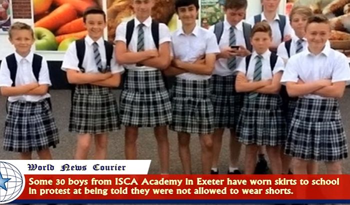 VIDEO: Dečaci došli u školu u suknjama iz protesta