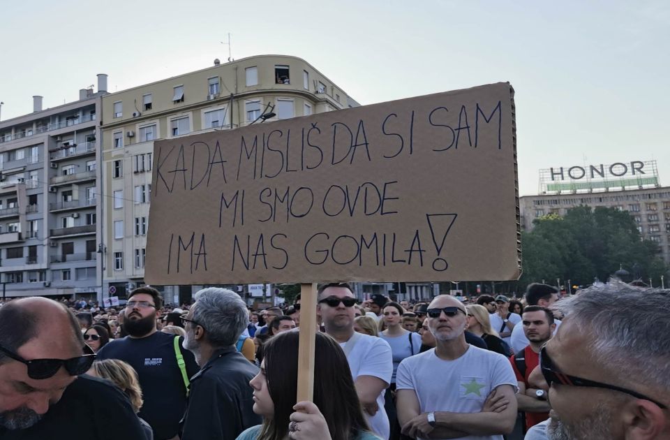 Novi protest "Srbija protiv nasilja" u subotu u Beogradu, obraćanja ispred Palate pravde 
