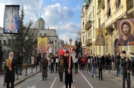 Litija za Kosovo i Metohiju u Beogradu, oko stotinak učesnika