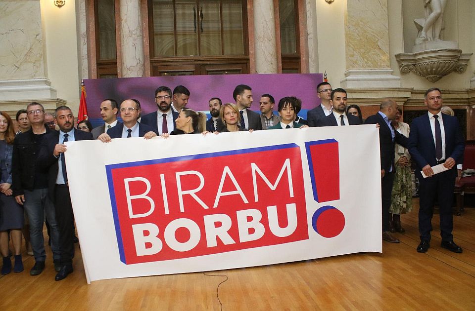 Nova opoziciona koalicija na izbore ide pod sloganom - "Biram borbu!"