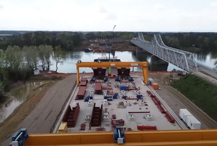 VIDEO: Objavljen snimak izgradnje mosta na Savi u Sremskoj Rači