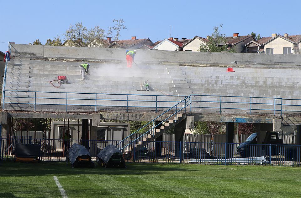 FOTO: Dokle se stiglo sa obnovom stadiona Novog Sada, Đurić objašnjava zašto su radovi poskupeli