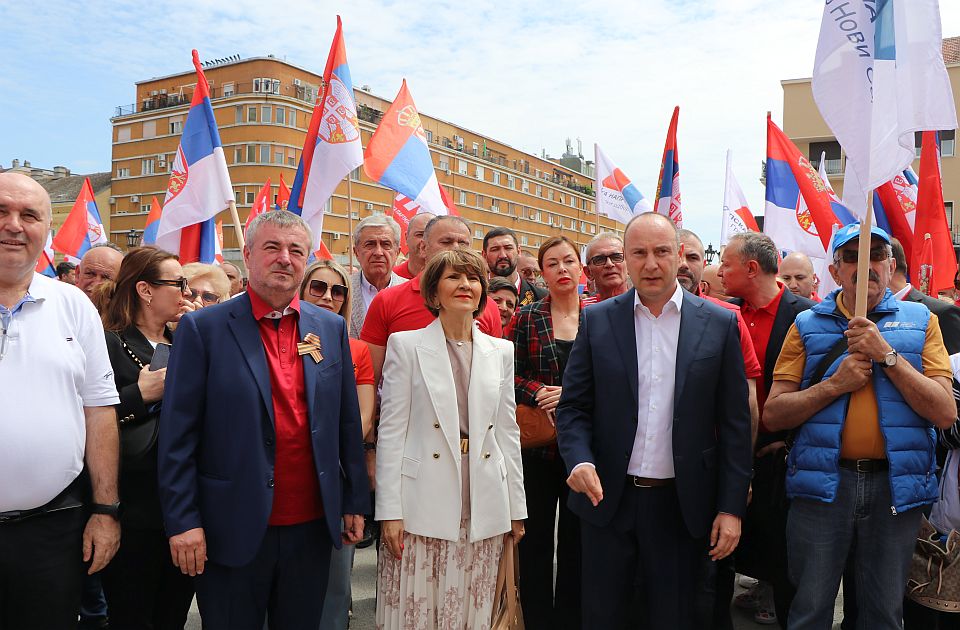 FOTO, VIDEO: Socijalisti i naprednjaci obeležili Dan pobede u Novom Sadu