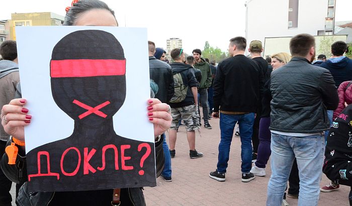 Na protestu 