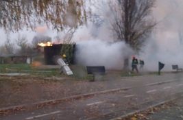 VIDEO: Izgorela baraka u Limanskom parku