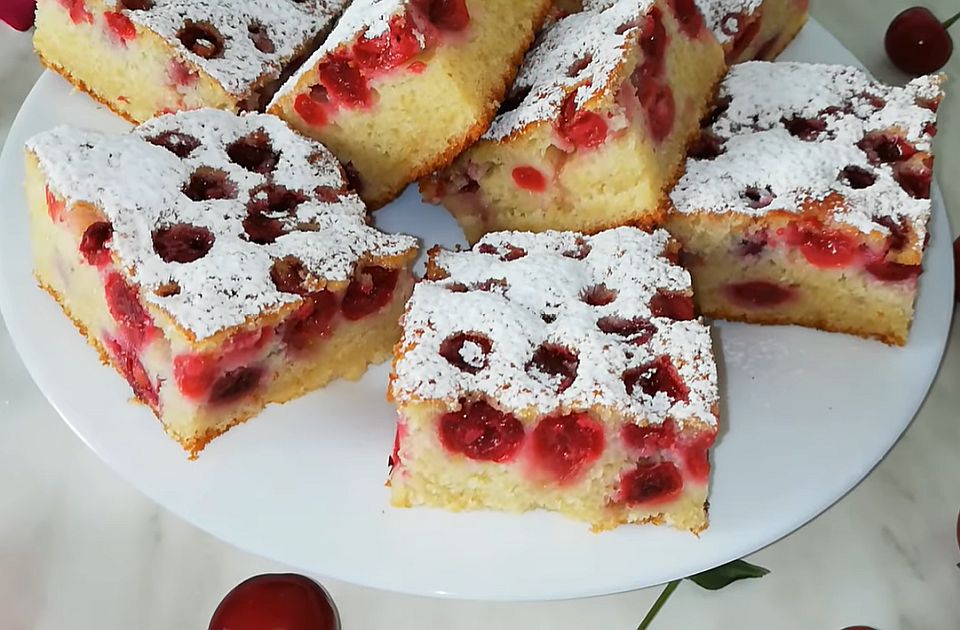 VIDEO: Mnogima omiljeni - žuti kolač sa višnjama 