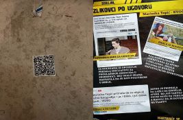 FOTO: Leci i QR kodovi protiv Marinike Tepić i Bore Novakovića u Novom Sadu