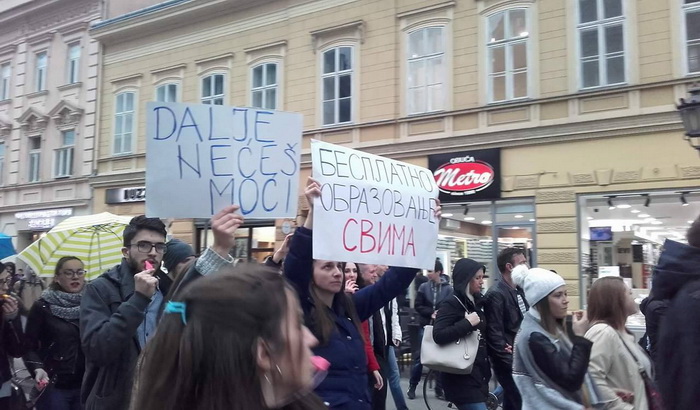 Nove prekršajne prijave protiv studenata zbog protesta