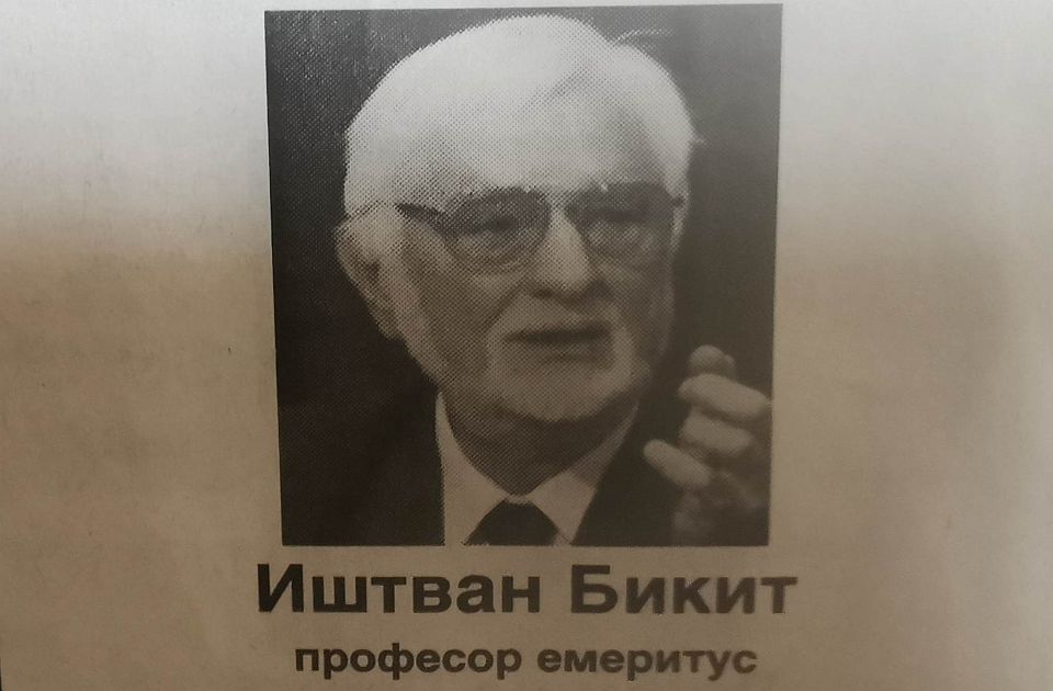 Preminuo bivši dekan PMF-a i osnivač Departmana za fiziku Ištvan Bikit