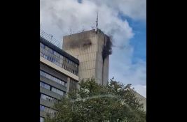VIDEO: Požar u zgradi Elektrovojvodine u Novom Sadu