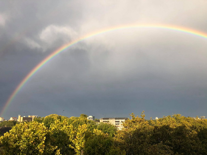 FOTO: Duga posle kiše u Novom Sadu